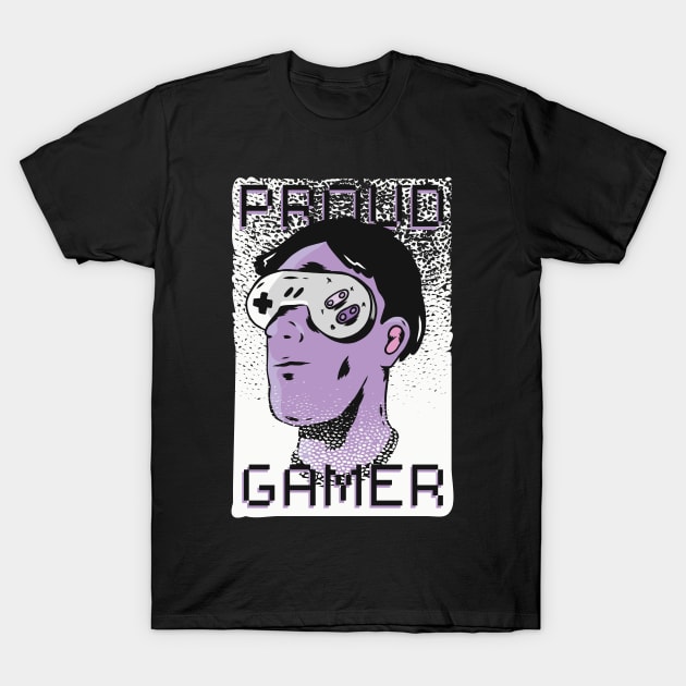 Proud Gamer Anime Design Manga Merch T-Shirt by Popculture Tee Collection